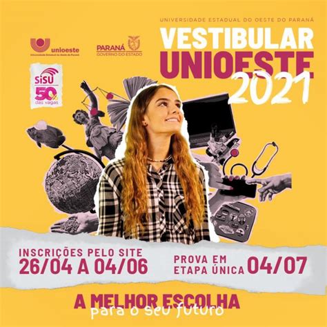 Vestibular 2021 está inscrições abertas na Unioeste saiba como