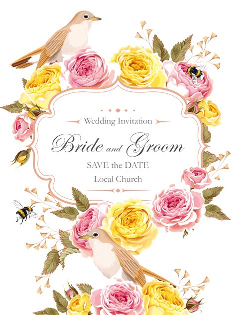 Pattern Wedding Greeting Cards Marriage Invitation Date Transparent HQ PNG Download | FreePNGimg