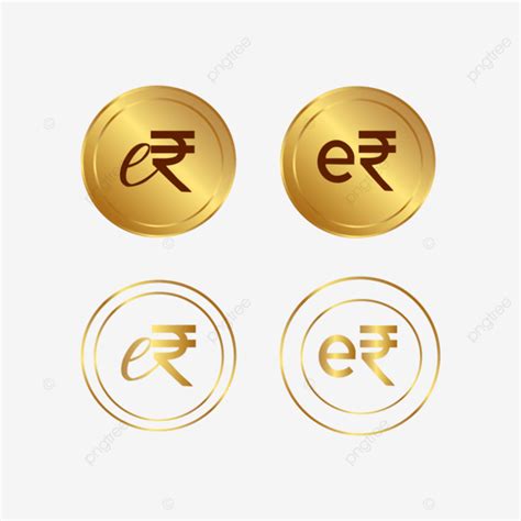 Golden Rupee Coin Vector Golden Rupee Rupee Coins Png And Vector