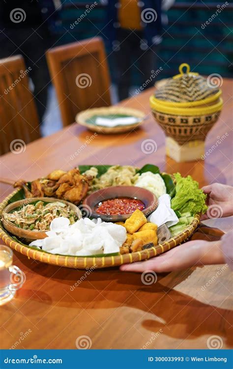 Traditional Food Of Nasi Liwet Sunda From Bandung West Java Indonesia