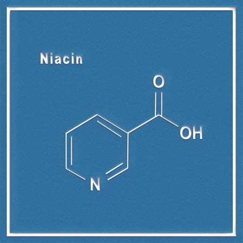 Premium Photo Niacin Nicotinic Acid Molecule Vitamin B Structural