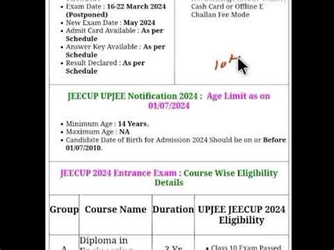 UP Polytechnic #UPJEE Admission Last date extend #JEECUP #short #viral ...