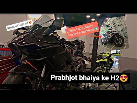 Jattprabhjot Bhaiya Ke Kawasaki Ninja H2 India S Only Fully Carbon