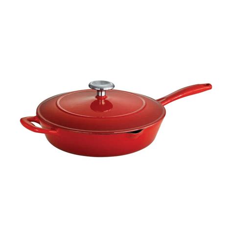 Tramontina Gourmet 10 In Enameled Cast Iron Skillet In Gradated Red