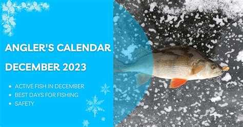 Fishing Almanac December 2023 FisHub