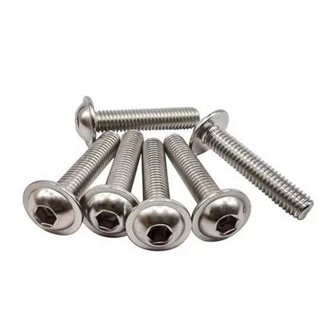 Stainless Steel Flanged Button Head Socket Cap Screw Size 6x10mm At