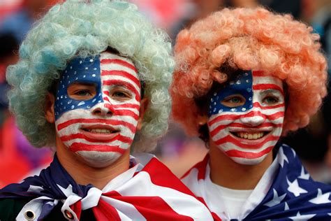 American Flag Face Paint