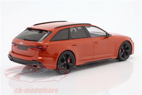 Minichamps 1 18 Audi RS 6 Avant Byggeår 2019 orange metallisk 155018012