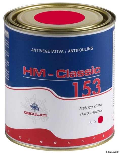 Необрастающая краска красная HM Classic 153 0,75 л, Osculati 65.611.14 ...