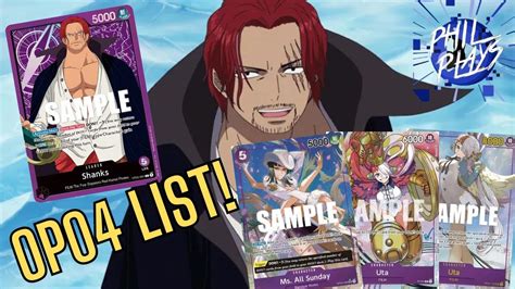 Shanks Can Hang OP04 Film Shanks Deck Profile And Gameplay One Piece