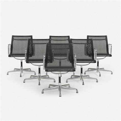 Charles and Ray Eames | Aluminum Group chairs, set of six (1958) | Artsy