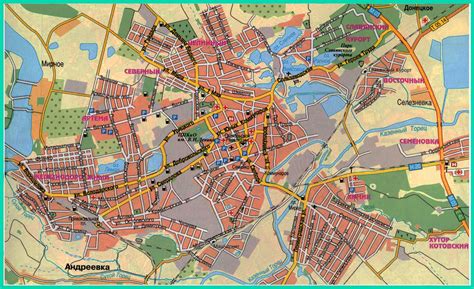 Карта Донецкой области (ДНР) 2023 с городами на весь экран