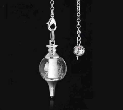 Pendule En Cristal De Roche S Phoroton Pendentif Pour Collier Nha