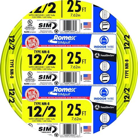 Southwire Ft Solid Romex Simpull Cu Nm B W G Wire