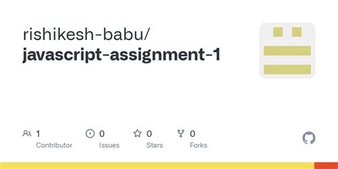 Github Rishikesh Babu Javascript Assignment