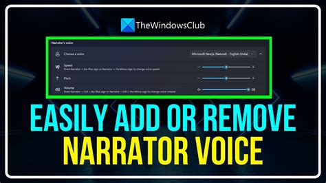 How To Add Or Remove NATURAL VOICES IN NARRATOR On Windows 11 EASY