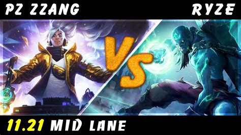 Pz Zzang Yasuo Vs Ryze MID Patch 11 21 Yasuo Gameplay YouTube