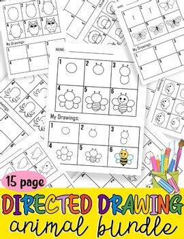 Directed Drawing Animals Bundle by Ying Store | TPT