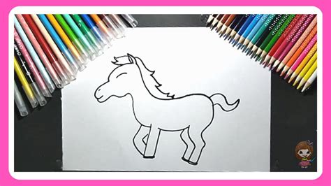 Como Desenhar Um Cavalo C Mo Dibujar Un Cavallo Dibuja Y Colorea