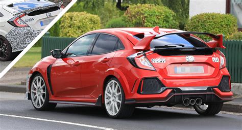 Honda Civic Type R Facelift Spied With New Bumpers And Both Small