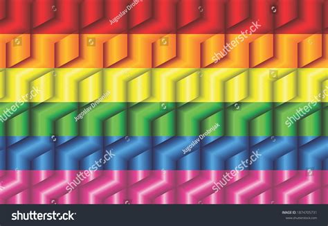 Gay Pride Flag Many Cubes Illustration Stock Vector Royalty Free 1874705731 Shutterstock