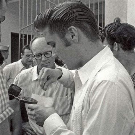 Elvis Accompanied By His Cousin Junior Smith Elvis Presley