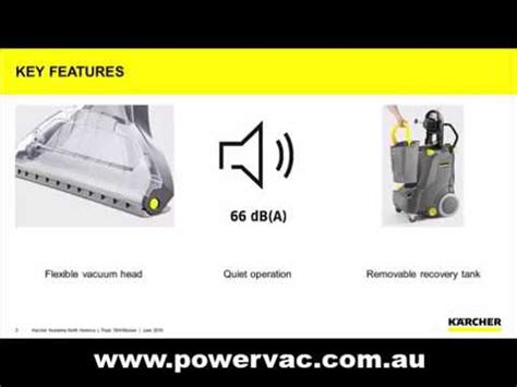 Karcher Puzzi Carpet Extractor From Powervac Youtube