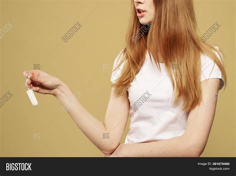 Girl Tampon Her Hand Image And Photo Free Trial Bigstock