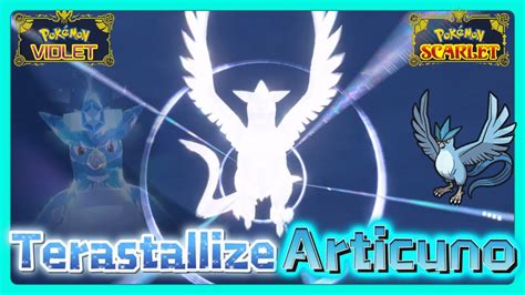 Terastallize Articuno Vs Shiny Articuno Pokemon Scarlet And Violet