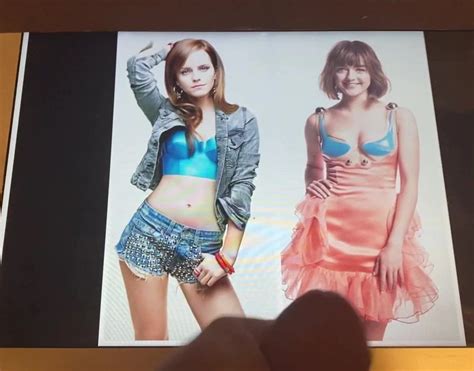 Birthday Cum Tribute For Emma Watson And Maisie William Gay Porn