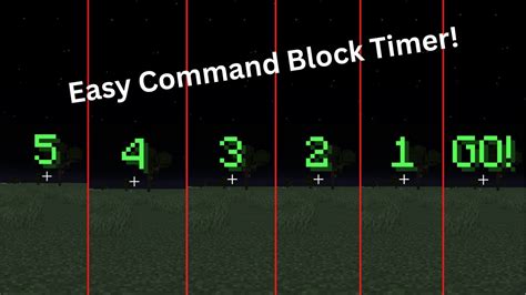 How To Make A Timer In Minecraft Using Command Blocks Youtube