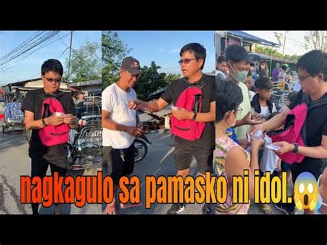 Nagkagulo Sa Pamigay Ni Idol Daming Tao Mga Idol Youtube