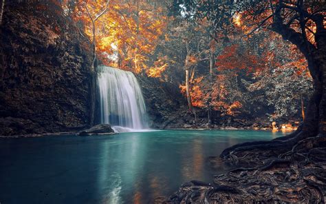 Landscape photography of waterfalls HD wallpaper | Wallpaper Flare