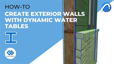 Create Exterior Wall With Water Tables In Archicad Complex Profiles