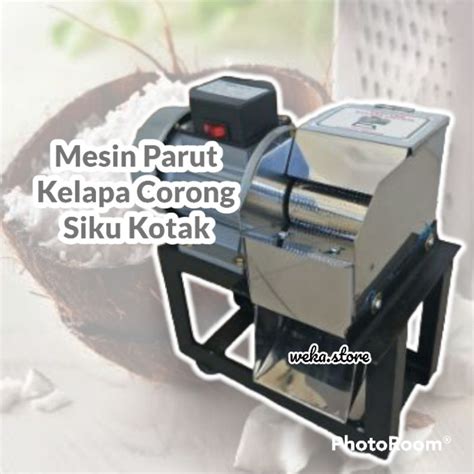 Jual Mesin Parut Kelapa Corong Siku Kotak Parut Kelapa Listrik