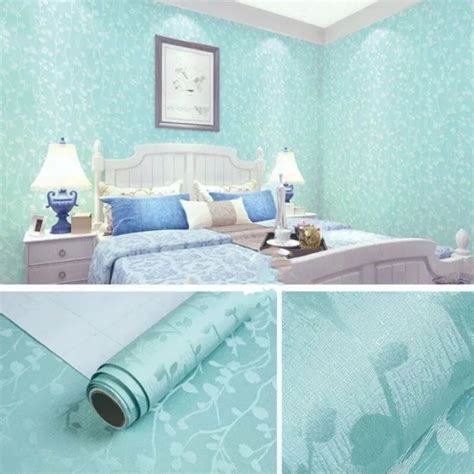 Jual Wallpaper Dinding Pink Abu Putih Krem Hijau Ungu Polos Bertekstur