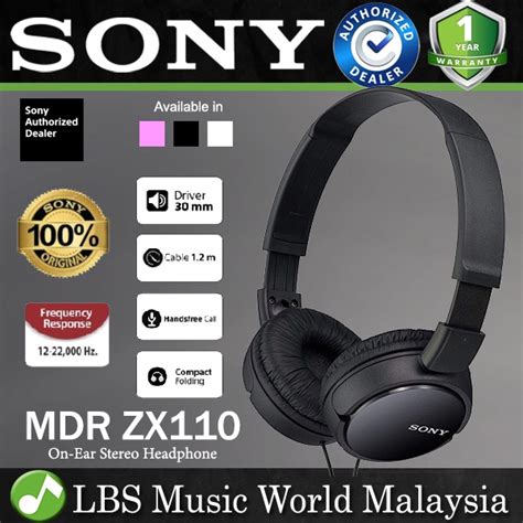 Sony MDR ZX110 Foldable On Ear Stereo Headphone MDRZX110 MDR ZX110