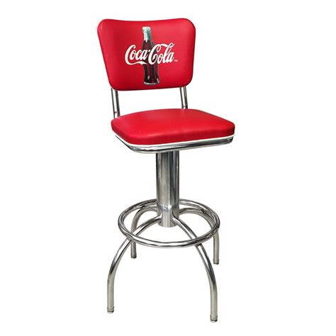 Vitro 300921cbb30 Coca Cola Diner Stool 30height Coca Cola Button