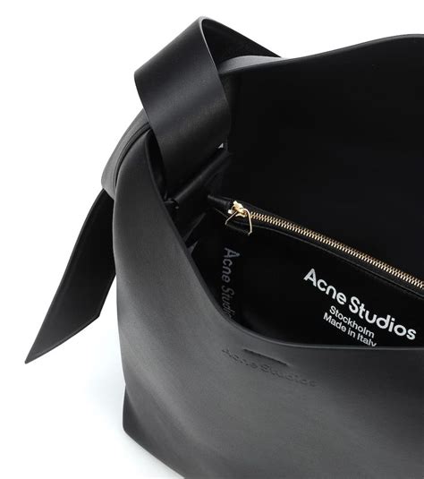 Musubi Medium Leather Shoulder Bag Acne Studios Mytheresa Calf