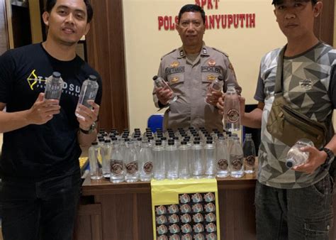 Operasi Pekat Semeru 2024 Polsek Banyuputih Sita Ratusan Botol Miras