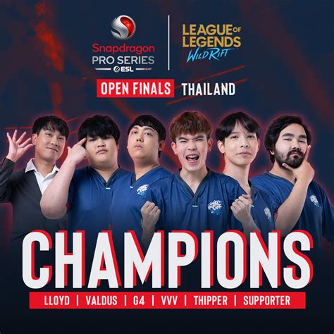 ESL Thailand on Twitter THAILAND OPEN FINALS CHAMPION ขอแสดง