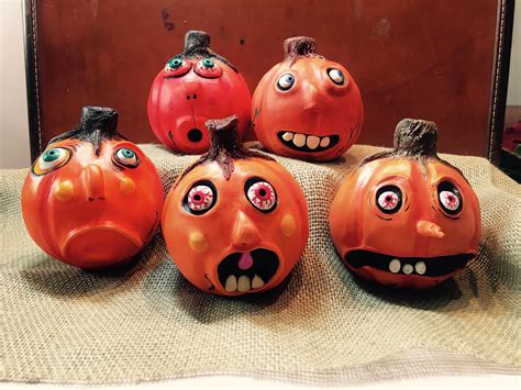 Halloween Folk Art Pumpkin Halloween Series 2017 Handmade Etsy