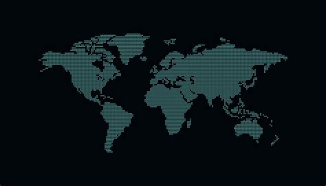 Dotted world map vector illustration. 26169292 Vector Art at Vecteezy