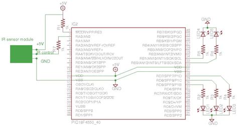 Infrared Ir Sensor Interface With Pic F Microcontroller