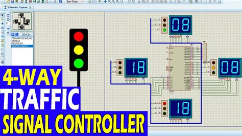 Automatic Traffic Light Controller 4 Way Traffic Signal Control