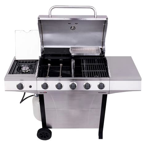 Char Broil Performance Series Silver Burner Liquid Propane Gas Grill