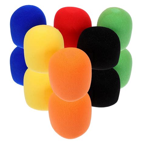 HOKARUA 18pcs Microphone Sponge Covers Mic Sleeves Handheld Stage