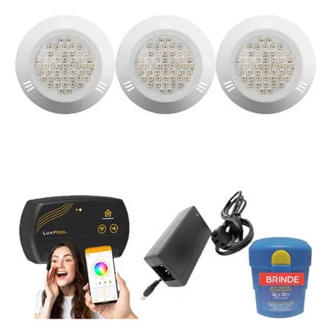 Kit Led Piscina 60m² 3 Leds 9w Smart Lux Fonte MercadoLivre