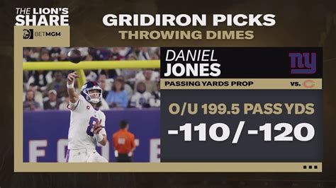 NFL Week 4 Prop Market Does Daniel Jones O 199 5 110 Have Value