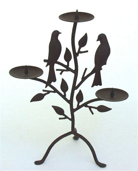 Vintage Birds On Branch Candle Stand Etsy Candle Stand Vintage Birds Bird On Branch